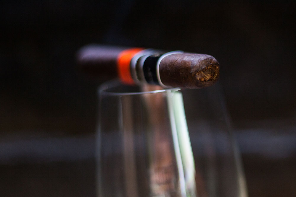 The ageing room Quattro espressivo Robusto paired with Herdade do Rochim Amphora white blend.