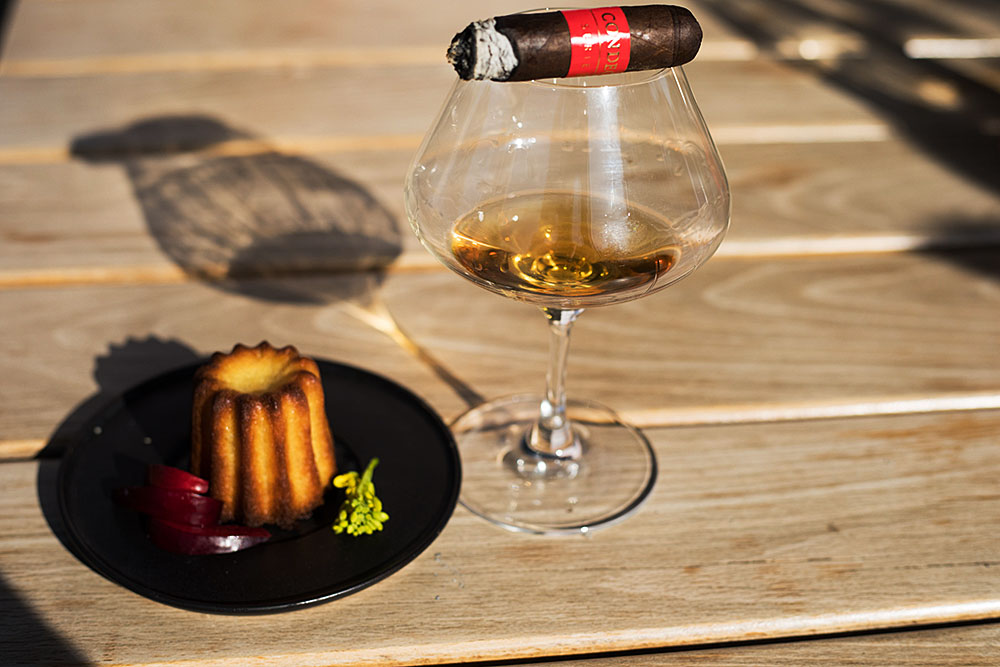 Condega Maduro, Touzeau brandy & Canneles dessert pairing