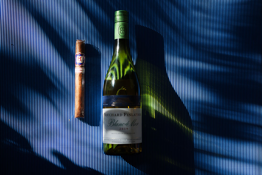 Hamlet 25th Anniversary cigar and Bouchard Finlayson Blanc de Mer pairing