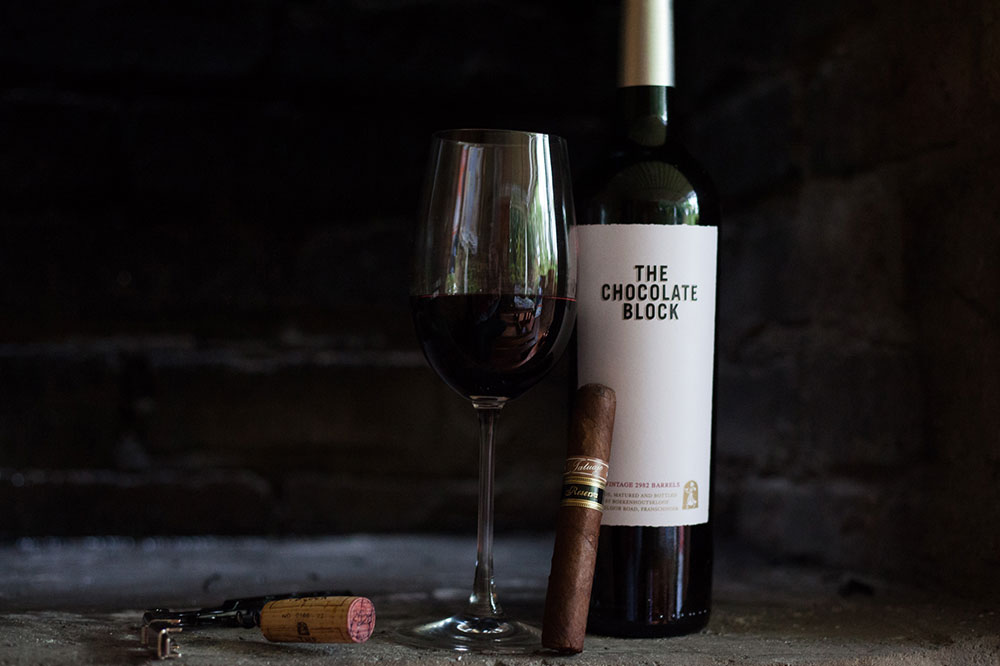 Tatuaje Reserva J21 Cigar & Boekenhoutskloof Chocolate Block wine pairing