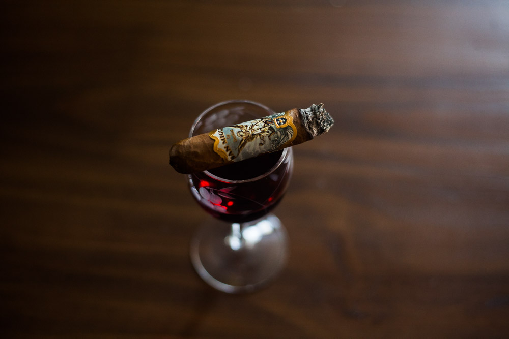 Finish off the last bit of the San Miguel cigar with a tasty sip of Ruby port.