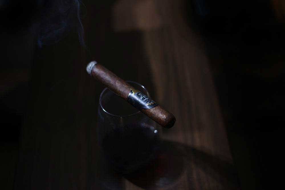Oscar Valladares 2012 Barber Pole Lancero Cigar with a Candela wrapper 