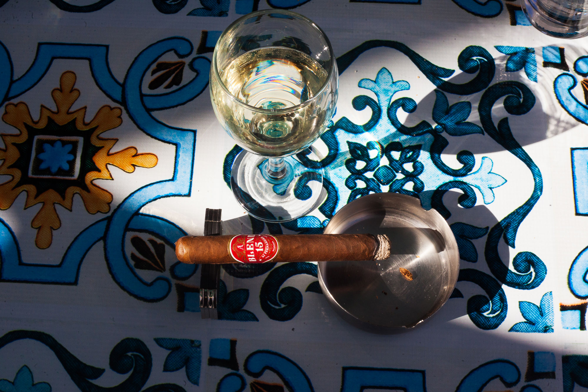 AJ Fernandez Blend 15 cigar paired with Casal Garcia Vinho Verde White Wine