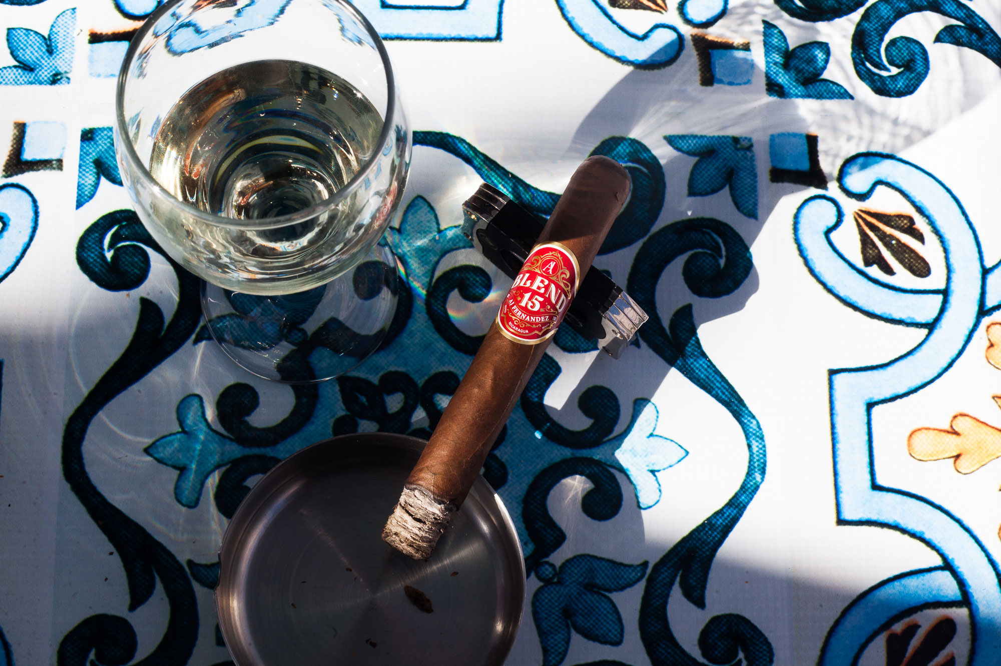 AJ Fernandez Blend 15 cigar paired with Casal Garcia Vinho Verde White Wine