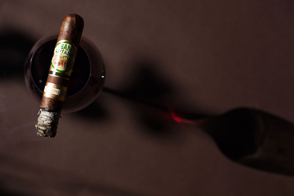 San Lotano Requiem Habano Robusto and red wine Pairing